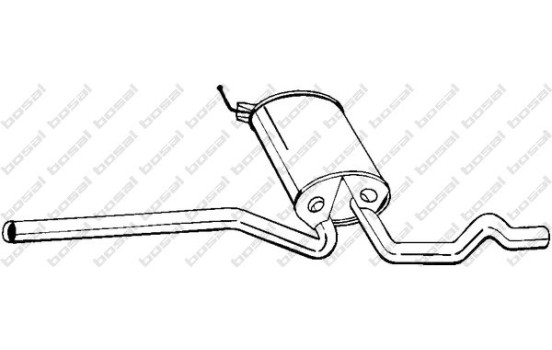 Silencieux central 282-733 Bosal