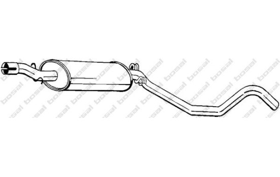 Silencieux central 283-117 Bosal, Image 2