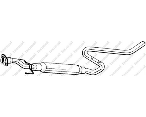 Silencieux central 283-231 Bosal