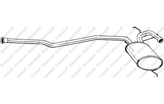 Silencieux central 283-533 Bosal