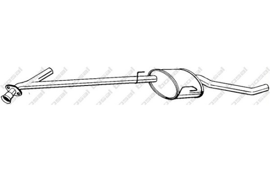 Silencieux central 283-535 Bosal