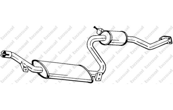 Silencieux central 283-603 Bosal