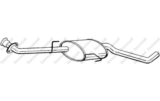 Silencieux central 283-755 Bosal