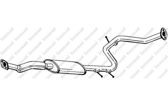 Silencieux central 283-767 Bosal