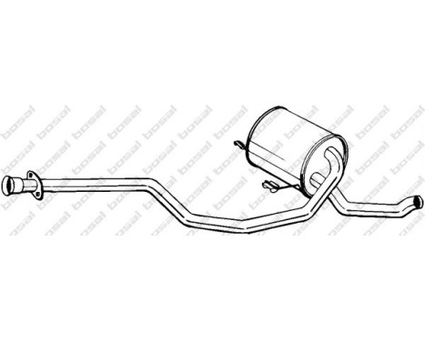 Silencieux central 283-905 Bosal