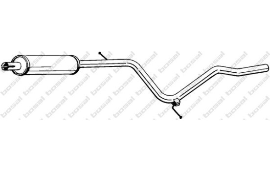 Silencieux central 284-357 Bosal