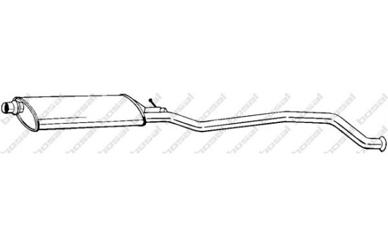 Silencieux central 286-251 Bosal