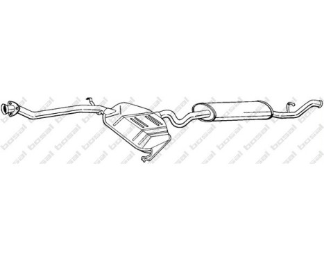 Silencieux central 286-995 Bosal