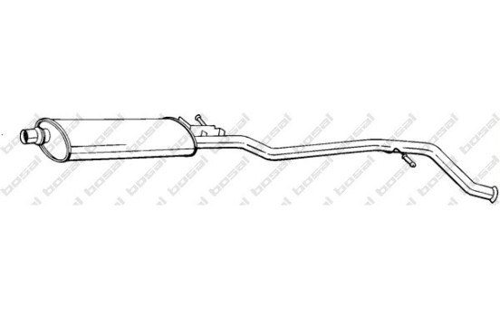 Silencieux central 287-093 Bosal