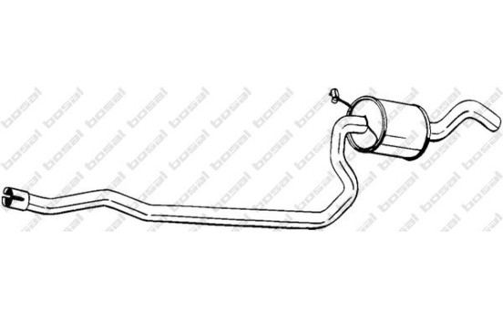 Silencieux central 287-223 Bosal, Image 2