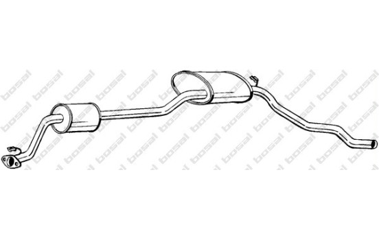 Silencieux central 287-637 Bosal
