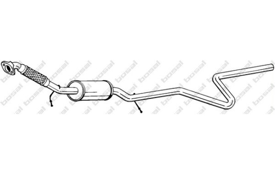 Silencieux central 288-027 Bosal