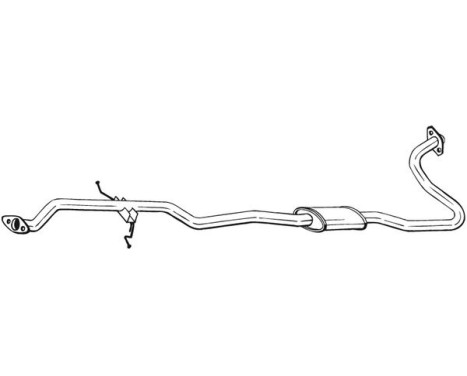 Silencieux central 288-057 Bosal