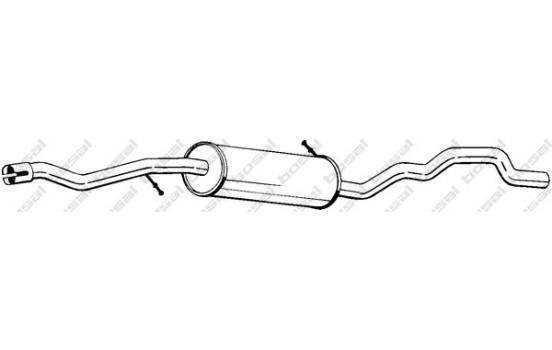 Silencieux central 288-507 Bosal