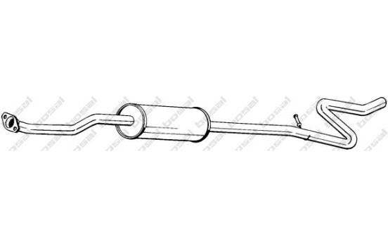 Silencieux central 288-617 Bosal