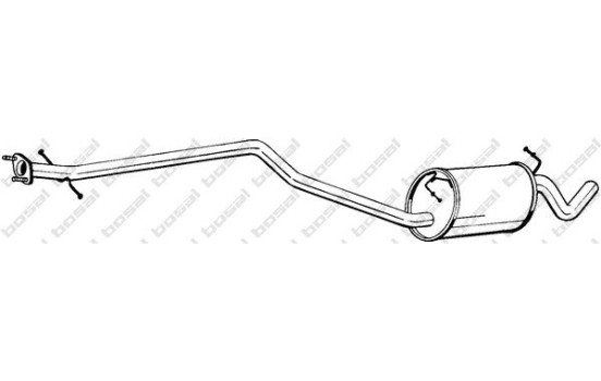 Silencieux central 289-035 Bosal