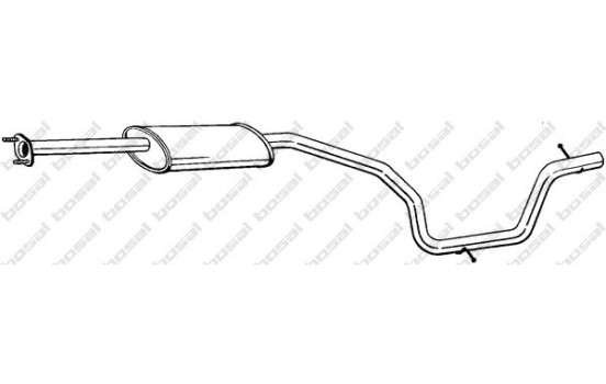 Silencieux central 289-449 Bosal