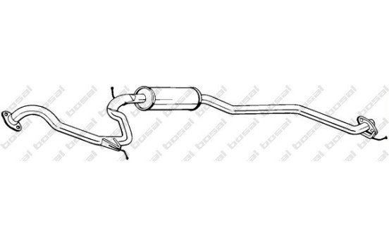 Silencieux central 290-011 Bosal