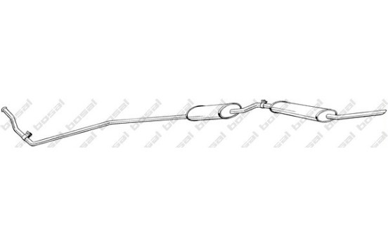Silencieux central 294-461 Bosal