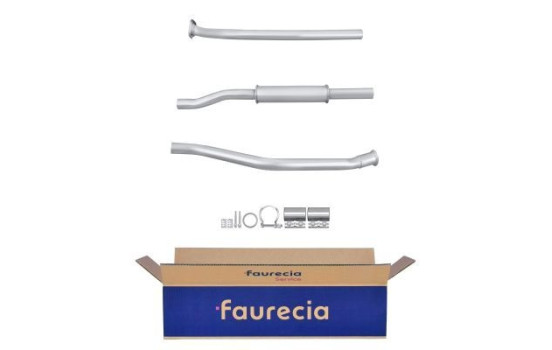 Silencieux intermédiaire - Kit Easy2Fit - Kit avec pièces de montage