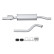 Silencieux intermédiaire - Kit Easy2Fit - Kit avec pièces de montage, Vignette 2