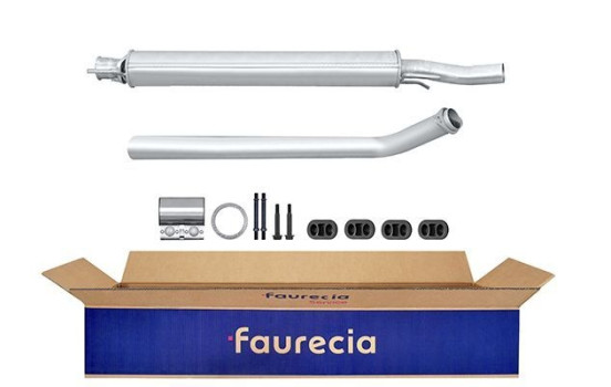 Silencieux intermédiaire - Kit Easy2Fit - Kit avec pièces de montage