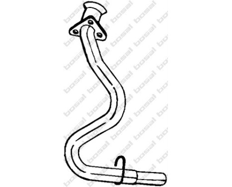 Tuyau d'échappement 781-967 Bosal