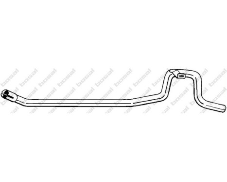 Tuyau d'échappement 883-055 Bosal