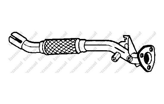 Tuyau d'échappement 710-041 Bosal