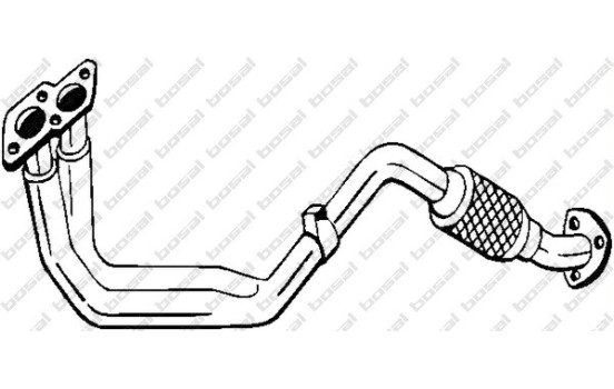 Tuyau d'échappement 753-171 Bosal