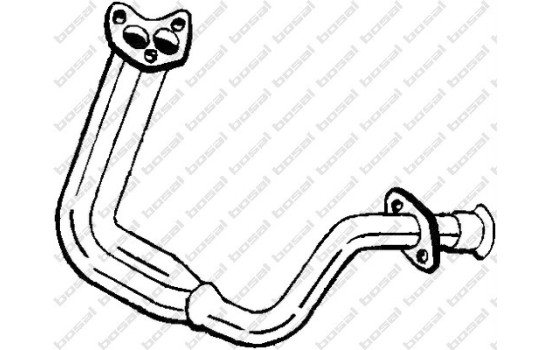 Tuyau d'échappement 789-789 Bosal