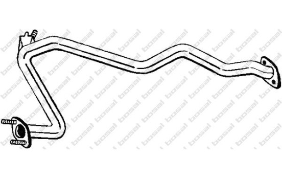 Tuyau d'échappement 887-393 Bosal