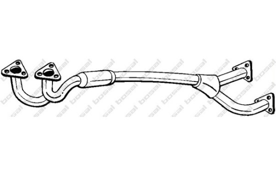 Tuyau d'échappement 887-395 Bosal