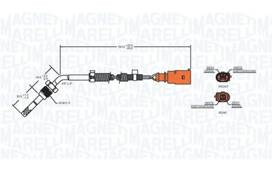 Capteur, température des gaz d'échappement, Image 2