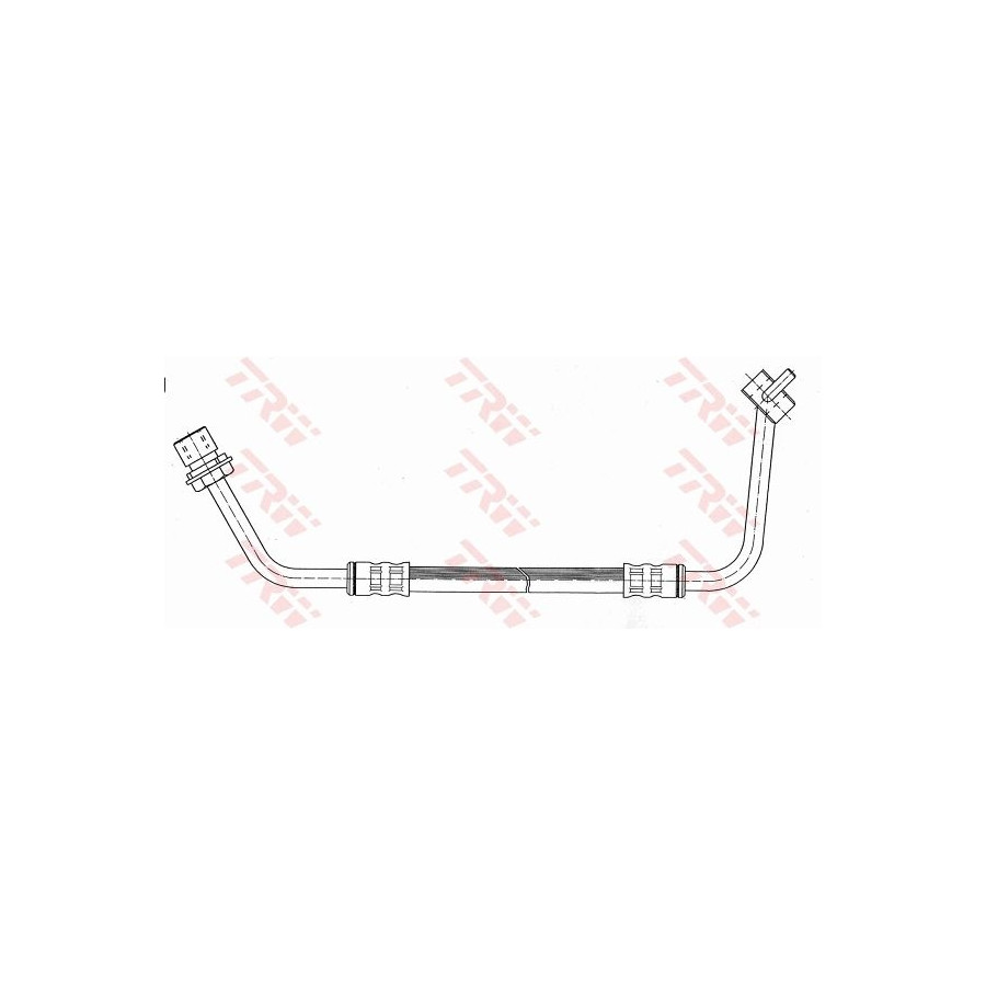 Flexible De Frein TRW PHD534 - Pour Toyota Corolla, Avensis, Verso… - Longueur 600mm, Filetage M10x1 - 2