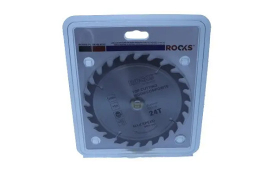 Hoja de sierra circular Rooks para madera 165x20 mm, Espesor 2,2 mm, 24 dientes