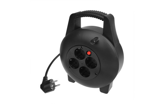 Carrete de cable Schuko 4 vías 10M