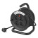 Enrollador de cable Schuko de 4 vías, 15 m, 3 x 1,5 mm²