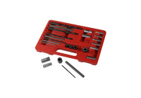 Juego de 25 extractores de tornillos, brocas y guías