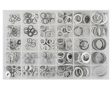 Surtido de anillos de sellado de aluminio 300 piezas