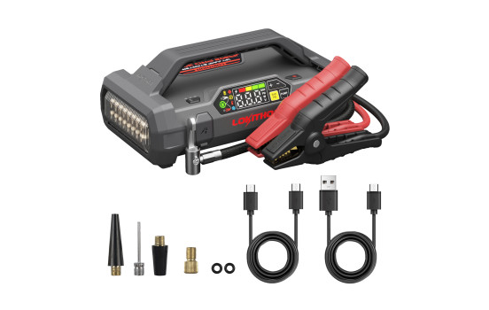 Arrancador de batería de litio Lokithor JA302 PRO 3000A con compresor de 10 bares.