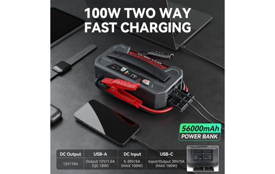 Arrancador de batería Lokithor J701HD Serie de servicio pesado 24 V 4000 A, Imagen 7