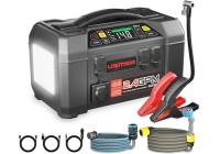 Arrancador de batería Lokithor AW401 Lithium 2500A con compresor y limpiador de alta presión