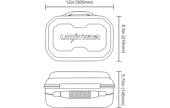 Estuche protector de EVA de la serie JA de Lokithor, Imagen 3