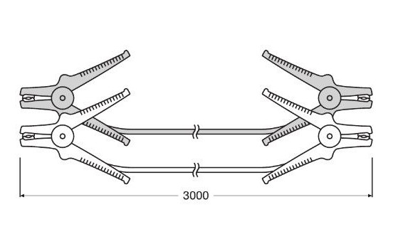 Cables de puente Osram BATTERYstart 200A, Imagen 5