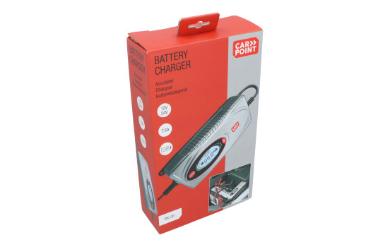 Cargador de batería Carpoint BX-2D de 12 V/24 V y 7,5 amperios de litio, Imagen 2