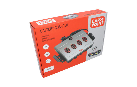 Cargador de batería Carpoint BX-6 de 16 A y 4 bancos, Imagen 5