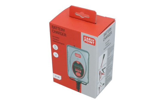 Cargador de batería Carpoint BX-4M de 6 V/12 V y 1 amperio