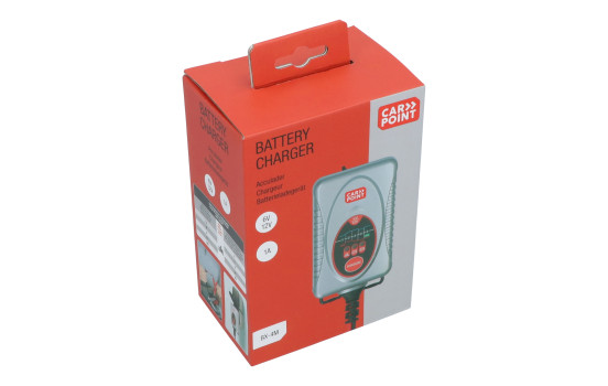 Cargador de batería Carpoint BX-4M de 6 V/12 V y 1 amperio, Imagen 5