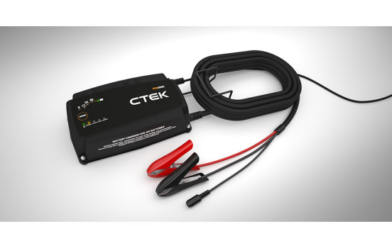 Cargador de batería CTEK PRO25SE 25A 12V + soporte de pared, Imagen 6